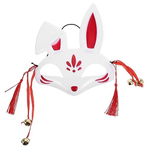 DEARMAMY Zarte Partymaske Tragbare Wiederverwendbare Hasenmaske Für Halloween Karneval Cosplay Haare Halbgesicht Dekorativ DEARMAMY Zarte Partymaske Tragbare Wiederverwendbare Hasenmaske Für Halloween Karneval Cosplay Haare Halbgesicht Dekorativ von DEARMAMY