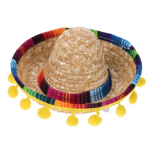 DEARMAMY Mexikanisches Outfit-accessoire Für Jungen – Mexikanischer Sombrero-hut – Party-stirnband Für Hunde – Festliche Kopfbedeckung Für Kinder DEARMAMY Mexikanisches Outfit-accessoire Für Jungen – Mexikanischer Sombrero-hut – Party-stirnband Für Hunde – Festliche Kopfbedeckung Für Kinder von DEARMAMY