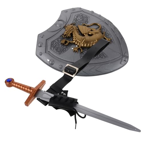 DEARMAMY Mittelalterliche Ritterzubehör mit Schild Schwertscheide und Gürtel Leichtes Langlebiges Cosplay Wikinger Piraten und Renaissance-kostüme bei Halloween und Bühnenauftritten DEARMAMY Mittelalterliche Ritterzubehör mit Schild Schwertscheide und Gürtel Leichtes Langlebiges Cosplay Wikinger Piraten und Renaissance-kostüme bei Halloween und Bühnenauftritten von DEARMAMY