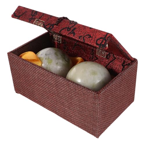 DEARMAMY Naturale Marmor Handmassage Bälle Baoding Stein Fitness Kugeln Handübungen und Entspannung mit hochwertiger Geschenkbox für Senioren Handgesundheit und Stressabbau DEARMAMY Naturale Marmor Handmassage Bälle Baoding Stein Fitness Kugeln Handübungen und Entspannung mit hochwertiger Geschenkbox für Senioren Handgesundheit und Stressabbau von DEARMAMY