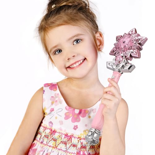 DEARMAMY Nebelsprühstab – Rosa Leuchtender Schneeflockenstab mit Sprühfunktion für Cosplay Und Bühnenauftritte DEARMAMY Nebelsprühstab – Rosa Leuchtender Schneeflockenstab mit Sprühfunktion für Cosplay Und Bühnenauftritte von DEARMAMY