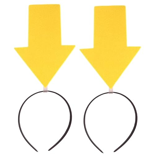 DEARMAMY Neuartige Niedliche Haarbänder 2 Stück Lustige Stirnbänder Kopfschmuck mit Pfeilspitze für Feiertags-Paty-Halloween-Cosplay DEARMAMY Neuartige Niedliche Haarbänder 2 Stück Lustige Stirnbänder Kopfschmuck mit Pfeilspitze für Feiertags-Paty-Halloween-Cosplay von DEARMAMY