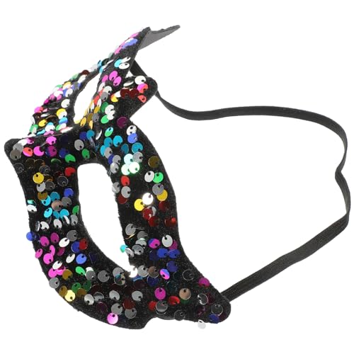 DEARMAMY Pailletten Spitzmaske Kostümmasken Dekorieren Purge Maskenballmaske Gesicht Halloween Kostüme Halloween Maskendekorationen Menschliche Outfit Halloween Teufel von DEARMAMY