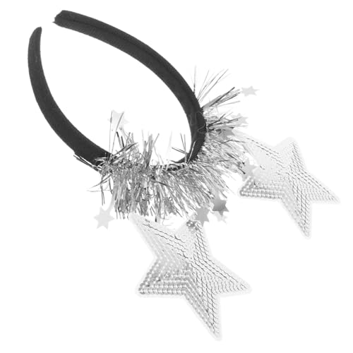 DEARMAMY Pailletten Stern Haarreif Damen Glitzer Stirnband Leicht Bequem Party Kopfschmuck für Festliche Anlässe Wie Hochzeit Karneval und Fotorequisit von DEARMAMY