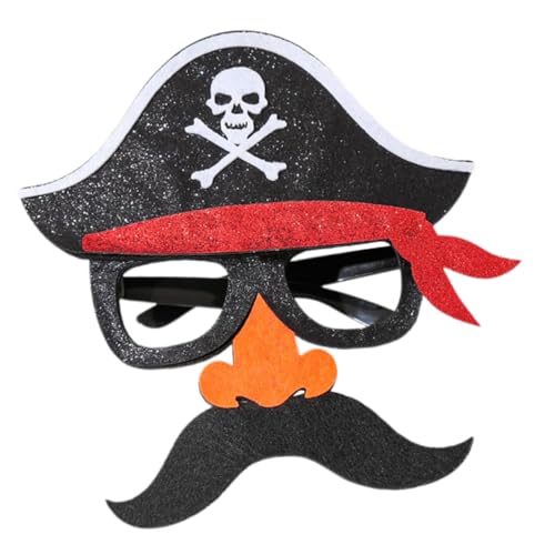 DEARMAMY Lustige Kopfbedeckung Party Piraten Sonnenbrillenmaske Mit Schnurrbart Dekorative Halbmaske Für Karneval Halloween Und Kostümpartys Ideal Als Partyzubehör Und Kostümaccessoire DEARMAMY Lustige Kopfbedeckung Party Piraten Sonnenbrillenmaske Mit Schnurrbart Dekorative Halbmaske Für Karneval Halloween Und Kostümpartys Ideal Als Partyzubehör Und Kostümaccessoire von DEARMAMY