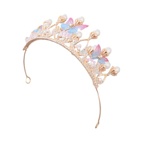 DEARMAMY Prinzessinnen Geburtstagskrone für Mädchen Tiara mit Perlen Leicht und Bequem Headdress für Kindergeburtstagsfeiern und Festliche Anlässe DEARMAMY Prinzessinnen Geburtstagskrone für Mädchen Tiara mit Perlen Leicht und Bequem Headdress für Kindergeburtstagsfeiern und Festliche Anlässe von DEARMAMY