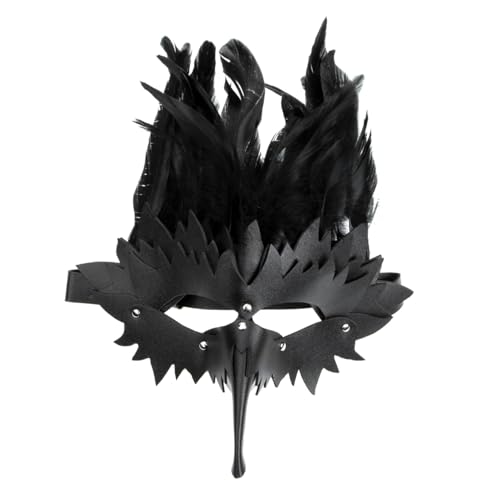 DEARMAMY Punk-Schnabel- gotisch Halloween-Neuheitsmasken halloween masken halloweenmaske Partymaske Halloween- dekoration Maskerade-Party- Fotografie -Requisite Black von DEARMAMY