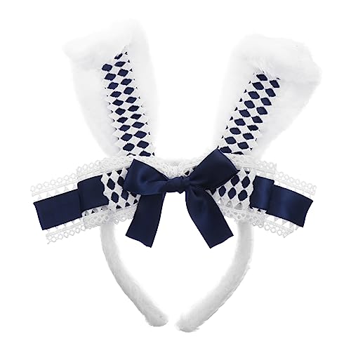 DEARMAMY Rabbit Ear Haarreif für Damen Gothic Lolita Cosplay Bunny Ears Headdress und Atmungsaktiv für Partys und Kostüme für und Mädchen DEARMAMY Rabbit Ear Haarreif für Damen Gothic Lolita Cosplay Bunny Ears Headdress und Atmungsaktiv für Partys und Kostüme für und Mädchen von DEARMAMY
