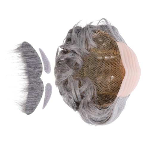 DEARMAMY Realistische Glatzen-Kappe mit Grauem Kopfhaut-Design und Bartlos Wiederverwendbar Leicht und Angenehm für Halloween Kostüm Cosplay und Theateraufführungen für Erwachsene DEARMAMY Realistische Glatzen-Kappe mit Grauem Kopfhaut-Design und Bartlos Wiederverwendbar Leicht und Angenehm für Halloween Kostüm Cosplay und Theateraufführungen für Erwachsene von DEARMAMY