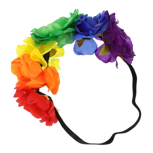 DEARMAMY Regenbogen Damen Stirnband mit Blumen Elastisches Haarschmuck für Lgbt Pride und Partys Langlebig und Dekorativ für Unvergessliche Fotos DEARMAMY Regenbogen Damen Stirnband mit Blumen Elastisches Haarschmuck für Lgbt Pride und Partys Langlebig und Dekorativ für Unvergessliche Fotos von DEARMAMY