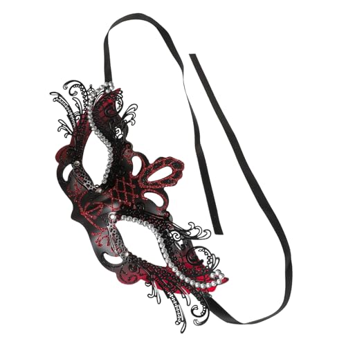DEARMAMY Rote Butterfly Cosplay Maske Damen Halbgesichts Masquerade Ball Halloween Kostüm Party Accessoire für Fasching Karneval Maskenball und Themenpartys DEARMAMY Rote Butterfly Cosplay Maske Damen Halbgesichts Masquerade Ball Halloween Kostüm Party Accessoire für Fasching Karneval Maskenball und Themenpartys von DEARMAMY