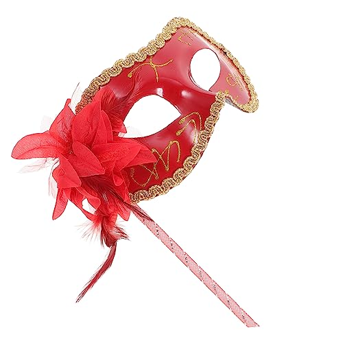 DEARMAMY Rote Handgemachte Halloween Spitze Maske Venezianische Maskerade Cosplay Maske Für Karneval Kostümparty Und Fasching Elegantes Gesichtszubehör Für Besondere Anlässe DEARMAMY Rote Handgemachte Halloween Spitze Maske Venezianische Maskerade Cosplay Maske Für Karneval Kostümparty Und Fasching Elegantes Gesichtszubehör Für Besondere Anlässe von DEARMAMY