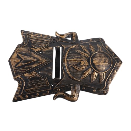 DEARMAMY Schild Leichtes Halloween Requisiten Rollenspiel zubehör Halloween Jungen Kostümschild Schild Ritterfigur Plastik Golden DEARMAMY Schild Leichtes Halloween Requisiten Rollenspiel zubehör Halloween Jungen Kostümschild Schild Ritterfigur Plastik Golden von DEARMAMY