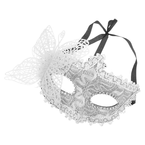 DEARMAMY Schmetterling Halbgesichtsmaske Maskerade Für Mit Stock Schreimaske Halloween Quasten Hautpflege Tag Totenmaske Maskenballmaske Schmetterling Kostüm Frauen Masken DEARMAMY Schmetterling Halbgesichtsmaske Maskerade Für Mit Stock Schreimaske Halloween Quasten Hautpflege Tag Totenmaske Maskenballmaske Schmetterling Kostüm Frauen Masken von DEARMAMY