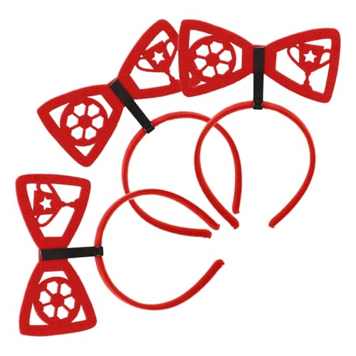 DEARMAMY Sportparty-fußball-stirnbänder Haarschmuck Für Frauen Festival-stirnband Schleifenform Bopper-stirnbänder von DEARMAMY