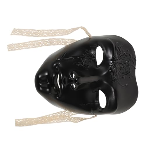 DEARMAMY Steampunk Vollgesichtsmaske Männer Vintage Punk Mechanische Schwarze Maskerade Maske für Mardi Gras Halloween Cosplay Party Zubehör von DEARMAMY