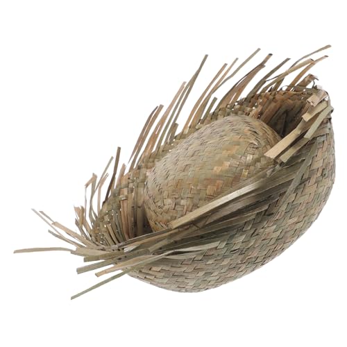 DEARMAMY Strand Strohhut Hawaii Strandhut Stroh Strandhut Kopfbedeckung Strandkammhut Strandhüte Damen Blumenbesatz Party Strohhut Strohhut Für Hawaii Kinder Stroh Bauernhut von DEARMAMY