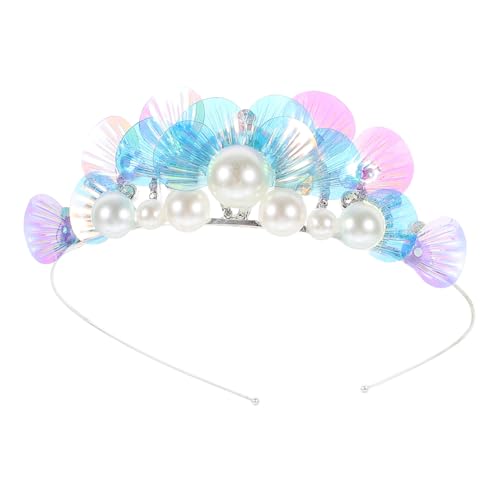 DEARMAMY Strass-stirnband Strasskrone Für Mädchen Party-haarschmuck Haarpflegezubehör Kopfschmuck Für Mädchen Kronen Für Kleine Mädchen Haarreifen Strass-tiara Cosplay-kopfschmuck Metall von DEARMAMY