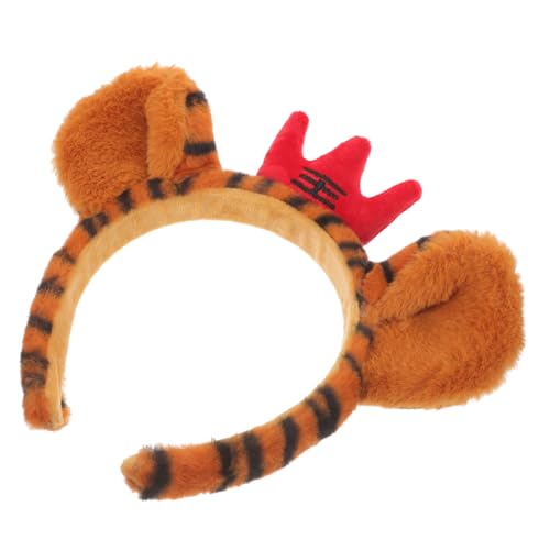 DEARMAMY Tierohren Haarband für Mädchen Niedliches Tiger Kopfbedeckung mit Roter Krone für Partys und Kostüme Vielseitig Einsetzbar und Langlebig für Verschiedene Anlässe DEARMAMY Tierohren Haarband für Mädchen Niedliches Tiger Kopfbedeckung mit Roter Krone für Partys und Kostüme Vielseitig Einsetzbar und Langlebig für Verschiedene Anlässe von DEARMAMY