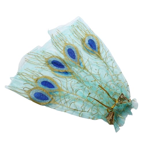DEARMAMY Umhang aus Federnetz Robenumhang Kinderaccessoires Accessoires zum Anziehen Leichtes Cape Aufführungs Cape Mädchen verkleiden sich Prinzessinnenumhang für Nylon Light Green von DEARMAMY