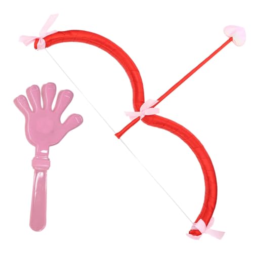 DEARMAMY Valentinstag Cupid Kostüm Zubehör Leichtes Kunststoffbogen und Handklapper Langlebiges Cosplay Party Accessoire für Damen und Herren DEARMAMY Valentinstag Cupid Kostüm Zubehör Leichtes Kunststoffbogen und Handklapper Langlebiges Cosplay Party Accessoire für Damen und Herren von DEARMAMY