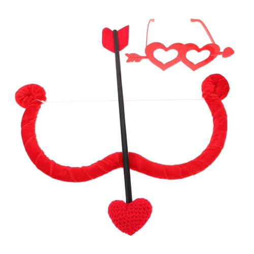 DEARMAMY Valentinstagspartydekoration Cosplay -kostümzubehör -accessoires Für Frauen Valentinstag-kostümzubehör Cupid -kostüm Männlich Cosplay-partybevorzugung -zubehör Rot Plastik von DEARMAMY