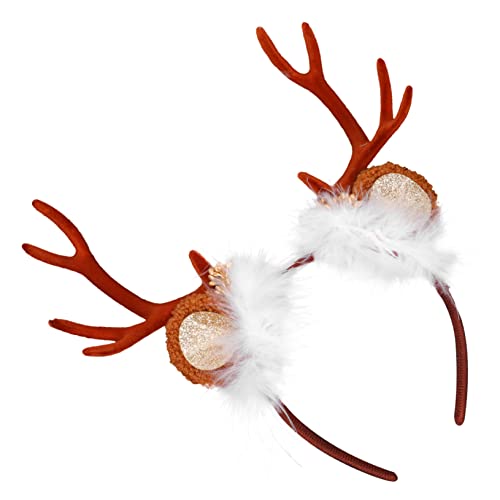 DEARMAMY Weihnachtlicher Haarreif mit Rentiergeweih für Erwachsene Haarschmuck Accessoire für Partys Cosplay und Festliche Anlässe DEARMAMY Weihnachtlicher Haarreif mit Rentiergeweih für Erwachsene Haarschmuck Accessoire für Partys Cosplay und Festliche Anlässe von DEARMAMY
