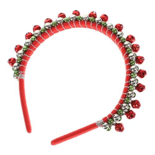 DEARMAMY Weihnachtliches Glocken Stirnband Buntes Glöckchen Haarband Breites Design Komfortabel für Damen Weihnachtsfeier Festlicher Haarschmuck Langlebig Leicht zu Tragen von DEARMAMY