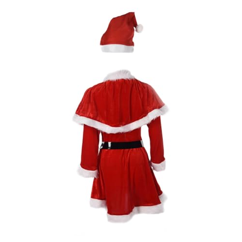 DEARMAMY Weihnachtskostü Für Damen Santa Claus Anzug Festliches Outfit Für Aufführungen Inklusive Zufälligem Weihnachtsmütze Muster Ideal Für Weihnachtsfeiern Und Festlichkeiten DEARMAMY Weihnachtskostü Für Damen Santa Claus Anzug Festliches Outfit Für Aufführungen Inklusive Zufälligem Weihnachtsmütze Muster Ideal Für Weihnachtsfeiern Und Festlichkeiten von DEARMAMY