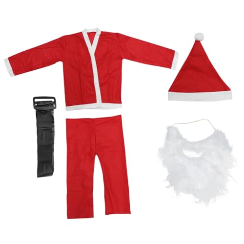 DEARMAMY Weihnachtsmann Kostüm Herren Teiliges Cosplay Outfit Atmungsaktiv und Langlebig für Weihnachtsfeier und Familienfest DEARMAMY Weihnachtsmann Kostüm Herren Teiliges Cosplay Outfit Atmungsaktiv und Langlebig für Weihnachtsfeier und Familienfest von DEARMAMY