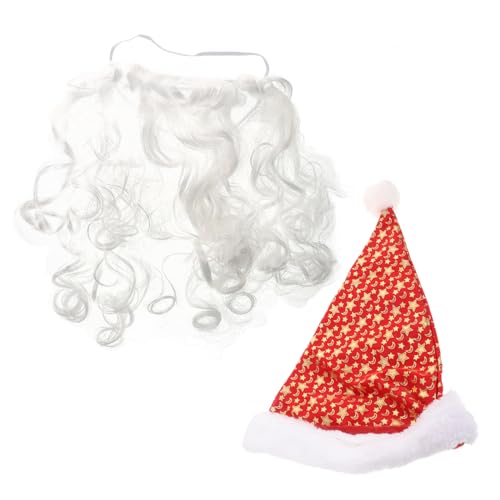 DEARMAMY Weihnachts-weihnachtsmann-Maske Weihnachtsmann Kostümset Mit Bart Und Roter Ütze Santa Dress up Zubehör Für Festliche Partys Und Weihnachten 6 Teiliges Set Für Lustige Weihnachtsoutfits DEARMAMY Weihnachts-weihnachtsmann-Maske Weihnachtsmann Kostümset Mit Bart Und Roter Ütze Santa Dress up Zubehör Für Festliche Partys Und Weihnachten 6 Teiliges Set Für Lustige Weihnachtsoutfits von DEARMAMY