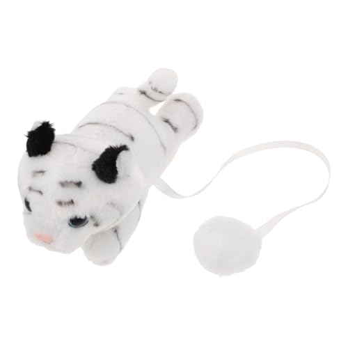 DEARMAMY Weißer Tiger Kuscheltier mit Magnetischer Schulterbefestigung Realistische Plüschfigur als Kreatives Tier Ornament für Kostümpartys Cosplay und Alltag Weiches Bequemes Stofftier DEARMAMY Weißer Tiger Kuscheltier mit Magnetischer Schulterbefestigung Realistische Plüschfigur als Kreatives Tier Ornament für Kostümpartys Cosplay und Alltag Weiches Bequemes Stofftier von DEARMAMY