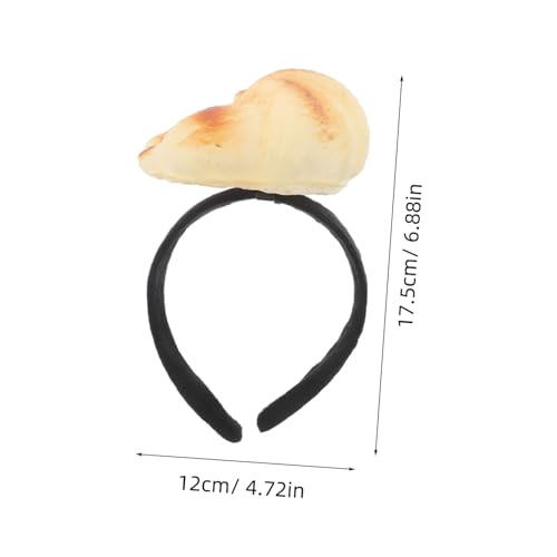 DEARMAMY Witziges Croissant Haarreif mit Realistischem Gebäckdesign Lustiges Food Haarband für Halloween Kostüme Dessert Party und Fotorequisiten Einzigartiges Food Accessoire DEARMAMY Witziges Croissant Haarreif mit Realistischem Gebäckdesign Lustiges Food Haarband für Halloween Kostüme Dessert Party und Fotorequisiten Einzigartiges Food Accessoire von DEARMAMY