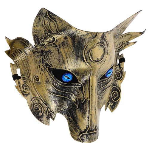 DEARMAMY Wolf Maske für Halloween und Karneval Handgefertigte Tiermaske PVC für Cosplay und Gruselige Anlässe Verstärktes Design für Schaurigen Look DEARMAMY Wolf Maske für Halloween und Karneval Handgefertigte Tiermaske PVC für Cosplay und Gruselige Anlässe Verstärktes Design für Schaurigen Look von DEARMAMY
