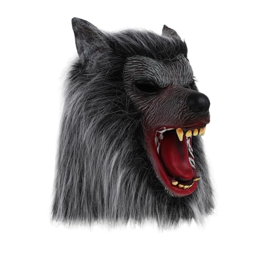 DEARMAMY Wolf-kapuzenmaske Halloween-megaphon Requisiten Für Wolfskostüme Am Gruseligsten Halloween -kostüm Fälschung Wolf Kostüm Halloween-wolf Maskiert Ratte Kopfbedeckung Plüsch Emulsion DEARMAMY Wolf-kapuzenmaske Halloween-megaphon Requisiten Für Wolfskostüme Am Gruseligsten Halloween -kostüm Fälschung Wolf Kostüm Halloween-wolf Maskiert Ratte Kopfbedeckung Plüsch Emulsion von DEARMAMY