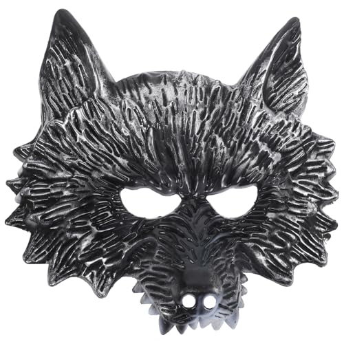 DEARMAMY Wolfsmaske halloween hlloween wolfmaske horror masken tiermasken Kostüm Untergangsmaske Augenmaske Haube gruseliges Tier für Party für Festival Plastik Silver DEARMAMY Wolfsmaske halloween hlloween wolfmaske horror masken tiermasken Kostüm Untergangsmaske Augenmaske Haube gruseliges Tier für Party für Festival Plastik Silver von DEARMAMY