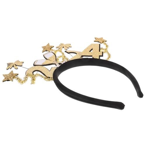 DEARMAMY Year Party Haarreif Kreativer Kopfputz mit Zahlen Bequemes Flexibles Stirnband für Silvester Karneval Maskerade Festliche Neujahrs Dekoration von DEARMAMY