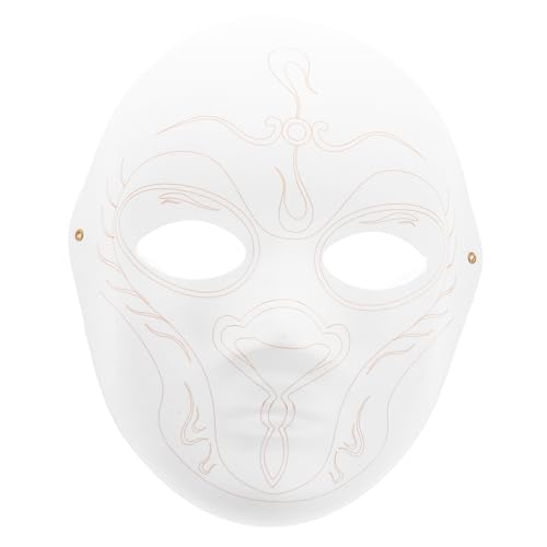 DEARMAMY Zellstoff-Maske faschingsmasken kinderschminke Maskenparty Masken für Kindergeburtstage Maskenmalerei leere Gesichtsmaske Party-Cosplay-Masken Halloween-Gesichtsmaske Weiß DEARMAMY Zellstoff-Maske faschingsmasken kinderschminke Maskenparty Masken für Kindergeburtstage Maskenmalerei leere Gesichtsmaske Party-Cosplay-Masken Halloween-Gesichtsmaske Weiß von DEARMAMY