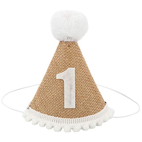 DEARMAMY für Den 1 Geburtstag Des Säuglings Neugeborenen-geburtstagskappe Kopfschmuck für Babyparty Süße Modische Kopfbedeckung von DEARMAMY