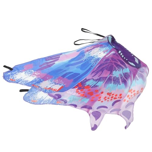 DEARMAMY kleiner Schmetterlingsschal dunkle Feenflügel Umhänge für verkleidung butterfly costume Schmetterlingsflügel für Kleinkinder Schmetterlingskostüm für Mädchen Chiffon von DEARMAMY