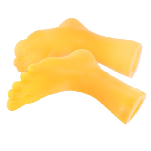 DECHOUS 1 Paar interaktive Puppen Urlaub Katzenspielzeug Mini-Hände für Katzen Kätzchen winzig Interactive cat Toy Activity Lustiges tragbare Fingerpuppen Vinyl von DECHOUS