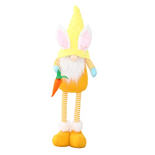 DECHOUS 1 STK. Osterpuppe Fake Schnurrbart Fake Mustache pucktuch kinderknallzeug wohnraumdeko neuartiger Partyschmuck kreative Puppe entzückendes Puppenspielzeug Stoff Yellow von DECHOUS