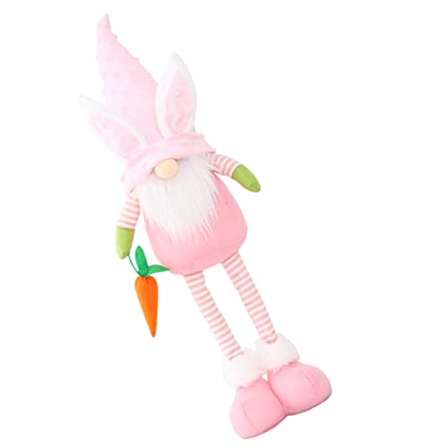 DECHOUS 1 STK. Osterpuppe Hasenfiguren Frühlingszwerge Plüsch Hasenzwerg Hase Plüsch Realistische Babypuppe Schallplüsch Kaninchenzwerg Ausgestopft Dekoratives Gnom Stoff Rosa DECHOUS 1 STK. Osterpuppe Hasenfiguren Frühlingszwerge Plüsch Hasenzwerg Hase Plüsch Realistische Babypuppe Schallplüsch Kaninchenzwerg Ausgestopft Dekoratives Gnom Stoff Rosa von DECHOUS