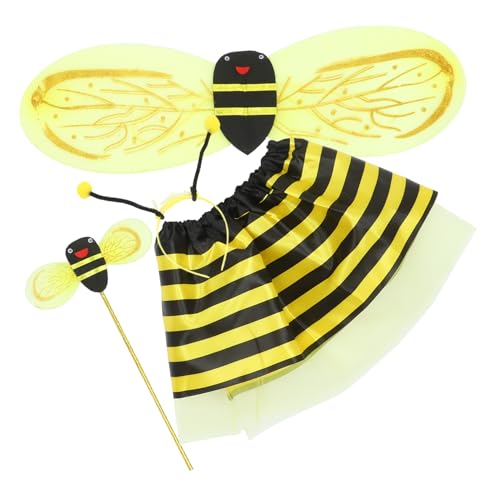 DECHOUS 1 Satz Bienenkostüm Für Kleinkinder Bienenflügel Haarreif Zauberstab Bienenstab Für Mädchen Flügel Stirnband Fee Zauberstab Cosplay-kit Für Bienenhaarreifen Stoff Gelb DECHOUS 1 Satz Bienenkostüm Für Kleinkinder Bienenflügel Haarreif Zauberstab Bienenstab Für Mädchen Flügel Stirnband Fee Zauberstab Cosplay-kit Für Bienenhaarreifen Stoff Gelb von DECHOUS