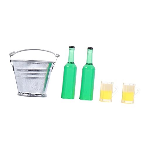 DECHOUS 1 Satz Bier Miniatur für kinderspielzeug spielzeuge Mini-Eiswürfel-Bierflaschenmodell Kid Toys Modell Eisbierflaschen Mini-Eisbierflaschen- Harz von DECHOUS