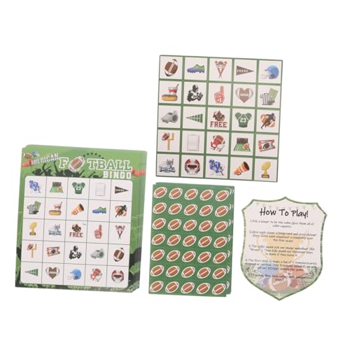 DECHOUS 1 Satz -Brettspiel fußball Party deko Pappchips Bingo-Karten Football Party Supplies Dekorationen für Fußballpartys Fußball -Wohnungsdekoration Fußballpartyspiele Papier DECHOUS 1 Satz -Brettspiel fußball Party deko Pappchips Bingo-Karten Football Party Supplies Dekorationen für Fußballpartys Fußball -Wohnungsdekoration Fußballpartyspiele Papier von DECHOUS