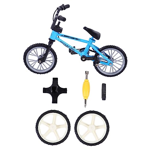 DECHOUS 1 Satz Fingerrad für kinderspielzeug kindergeschenk Mini-Fingerbike Fingerfahrräder Finger-Mini-Fahrrad Simulationsfahrrad Aluminiumlegierung Blue von DECHOUS