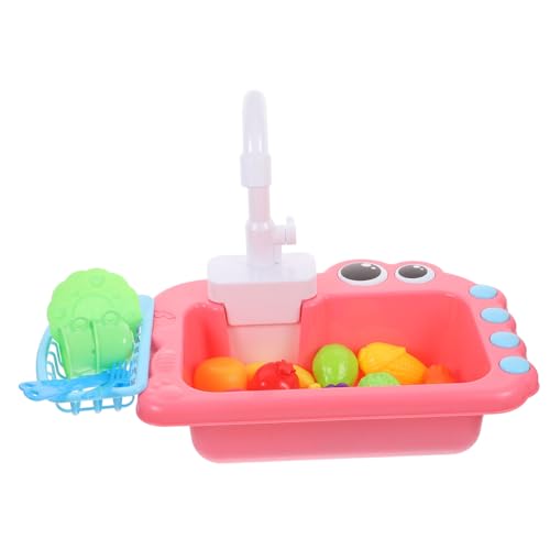 DECHOUS 1 Satz Geschirrspülspielzeug für Kitchen Toys for kinderküche waschbecken spülmaschine Waschmaschine vorgeben Simulation Geschirrspüler Plastik Rosa von DECHOUS