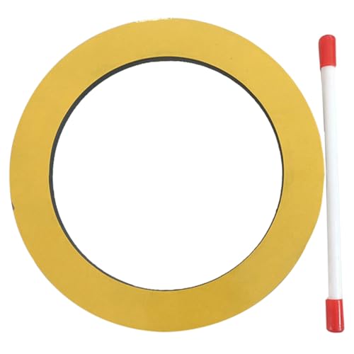 DECHOUS 1 Satz Handtrommel Kid Drum Percussion Instrument Hohle Trommel Musik-Trommel- Trommelinstrument -Instrument- Schlaginstrument Kompressionsplatte Yellow von DECHOUS