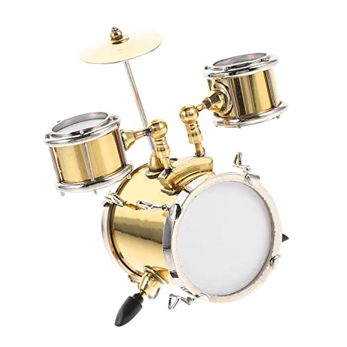 DECHOUS 1 Satz Jazz Trommel Modell Ornamente Mini DIY Für Zuhause Puppenhaus Musik Büro Schreibtisch Desktop Kindergeschenk Trommel Modell Versorgung von DECHOUS
